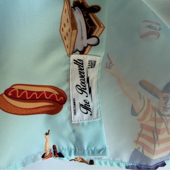RSVLTS The Sandlot The Great Hambino Men's Sz XL Shirt Kanuflex 90s Summer AOP - Picture 7 of 16